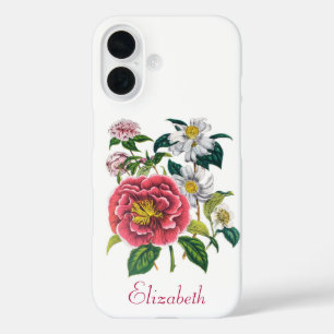 Personalised Camellias iPhone 16 Case
