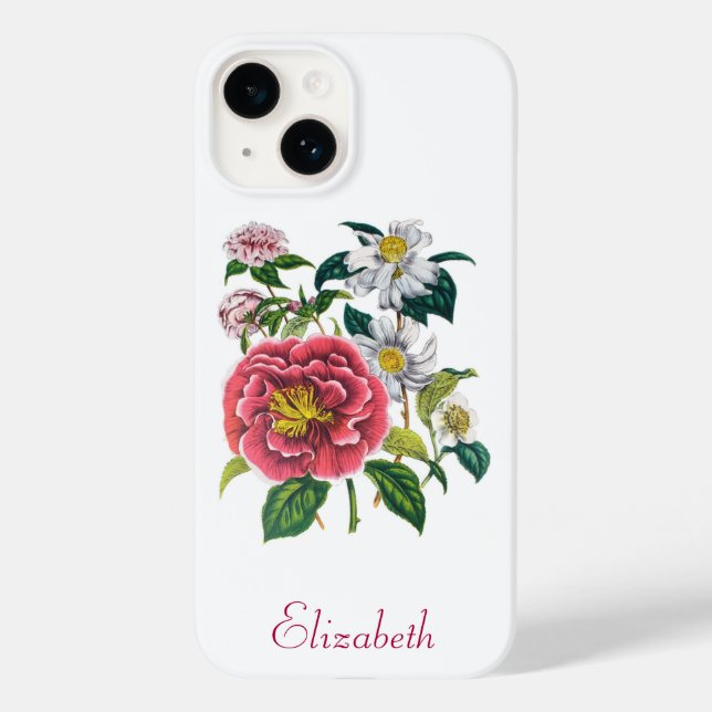 Personalised Camellias Case-Mate iPhone Case (Back)