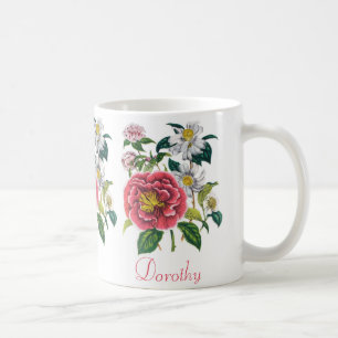 Personalised Camellias Coffee Mug