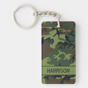 Personalised Camo Key Ring