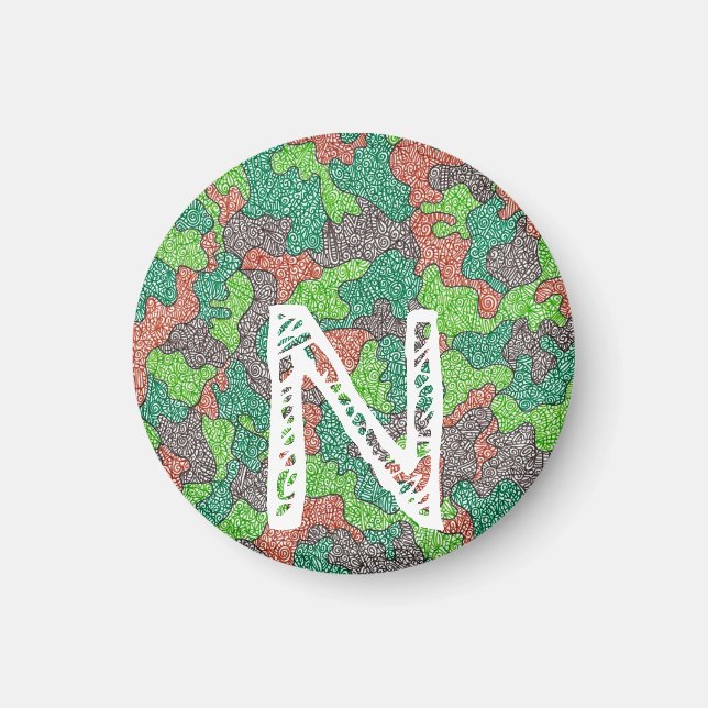 Personalised Camoflauge Magnet (Front)