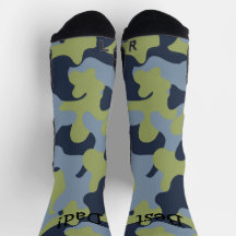Personalised Camouflage Crew Socks