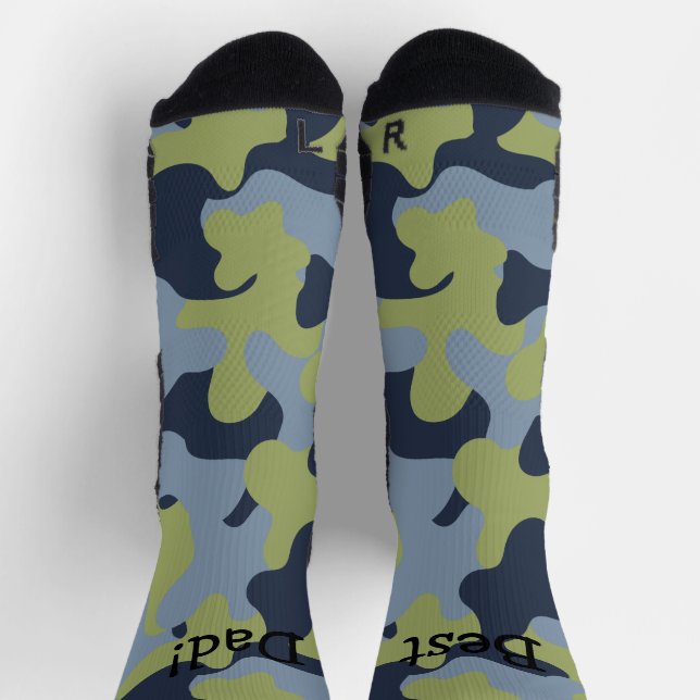 Personalised Camouflage Crew Socks (Top)