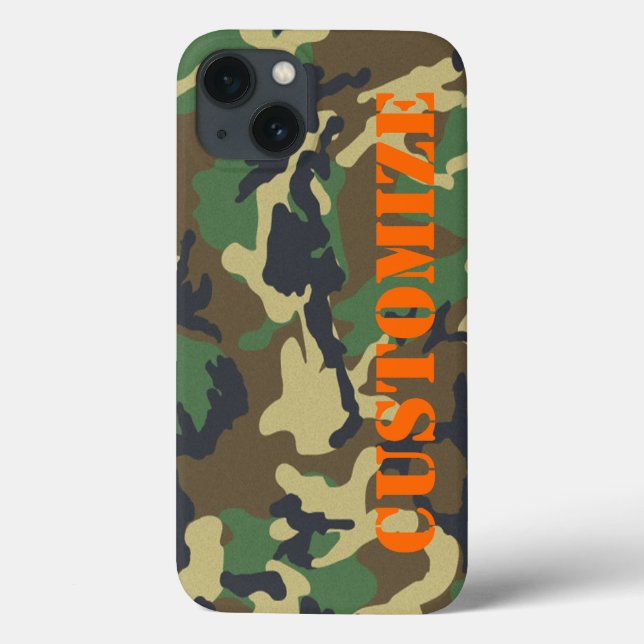 Personalised Camouflage Print Case-Mate iPhone Case (Back)