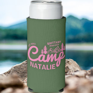 Personalised Camp Bach Bachelorette Party Custom Seltzer Can Cooler