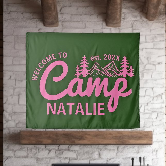 Personalised Camp Bach Bachelorette Party Custom Tapestry (Creator Uploaded)