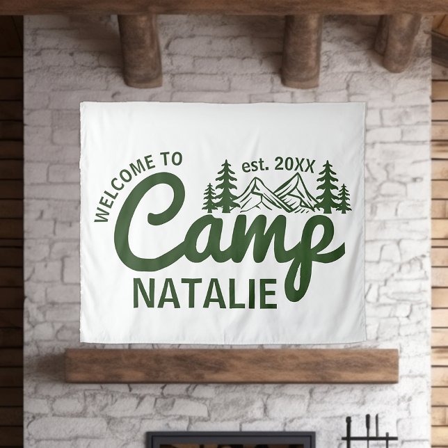 Personalised Camp Bach Bachelorette Party Custom Tapestry (Creator Uploaded)