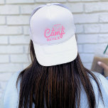 Personalised Camp Bach Bachelorette Party Custom Trucker Hat<br><div class="desc">Get ready to add a touch of personalised style to your mountain camp bach party with our Customised Camp Bach Bachelorette Party Custom Trucker Hat. This unique hat is more than just an accessory; it's a custom camp bachelorette trucker hat that sets the tone for an unforgettable celebration. Whether you're...</div>