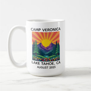 Personalised Camp Bachelorette Mug, Custom Retro Coffee Mug