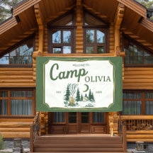 Personalised Camp Bachelorette Party Welcome