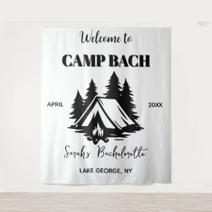 Personalised Camp Birthday Birthday Party Backdrop Tapestry