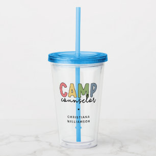 Personalised Camp Counsellor Gifts Acrylic Tumbler