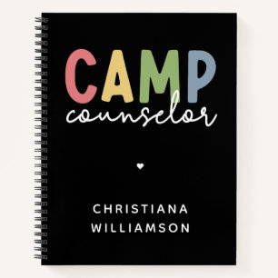 Personalised Camp Counsellor Gifts Notebook