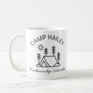 Personalised camp mug, personalised campfire mug, coffee mug