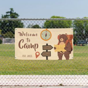 Personalised Camp Welcome  Banner