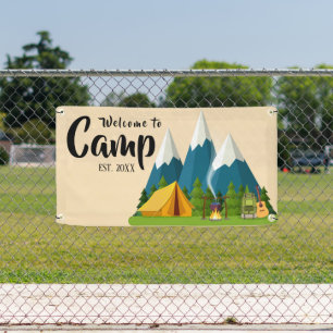 Personalised Camp Welcome  Banner
