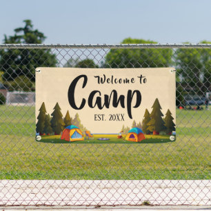 Personalised Camp Welcome  Banner