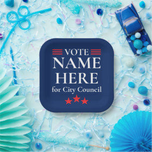 Personalised Campaign Election Paper Plate