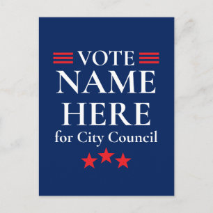 Personalised Campaign Election Postcard