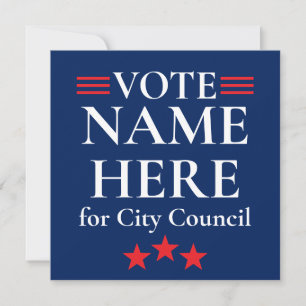 Personalised Campaign Election Save The Date