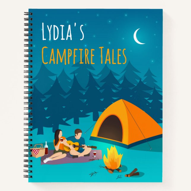 Personalised Campfire Stories Notebook | Journal (Front)
