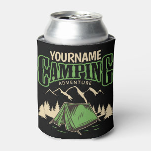 Personalised Camping Family Camp Trip Adventure Can Cooler