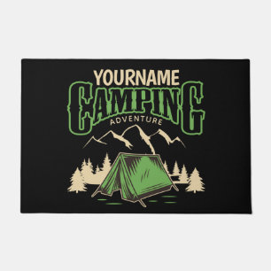 Personalised Camping Family Camp Trip Adventure Doormat
