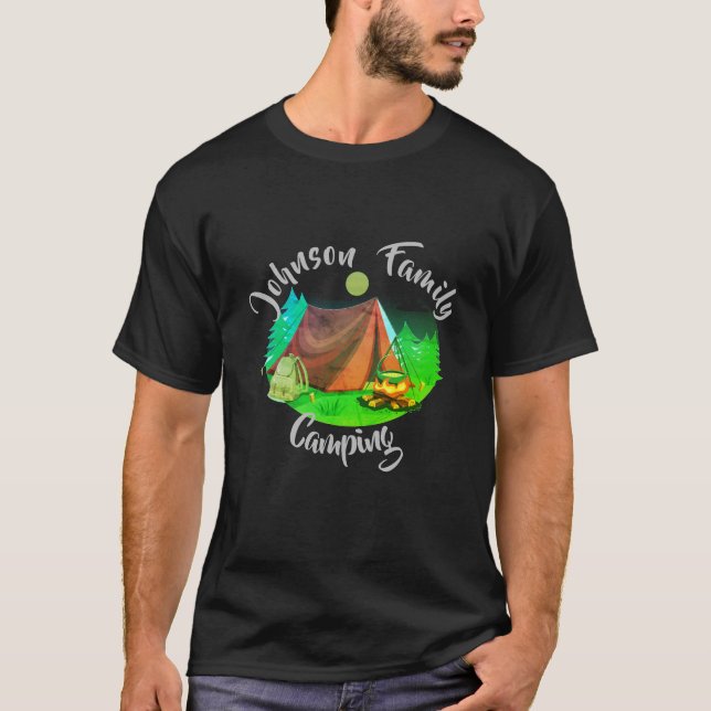 Personalised camping  T-Shirt (Front)