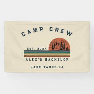 Personalised Camping Weekend Bachelor Party Banner