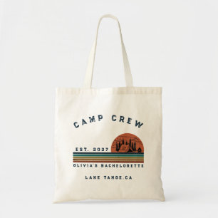 Personalised Camping Weekend Bachelorette Party Tote Bag