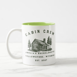 Personalised Camping Weekend Bachelorette Party Two-Tone Coffee Mug