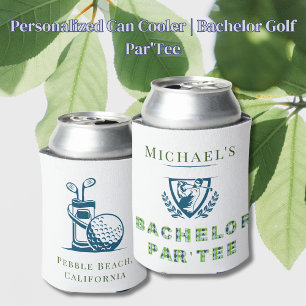 Personalised Can Cooler   Bachelor Golf Par'Tee