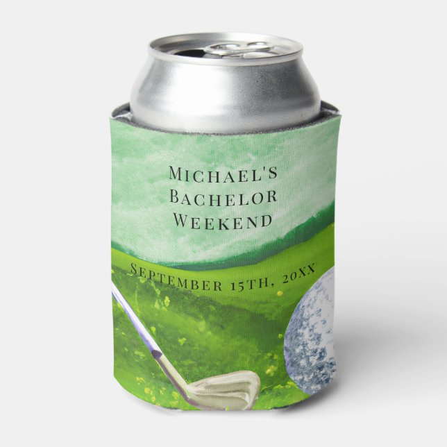 Personalised Can Cooler | Bachelor Golf Weekend (Can Front)