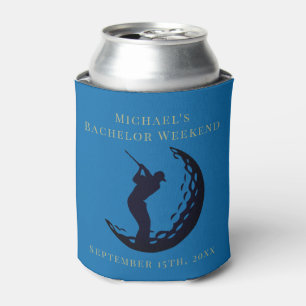 Personalised Can Cooler   Bachelor Golf Weekend