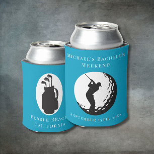 Personalised Can Cooler   Bachelor Golf Weekend
