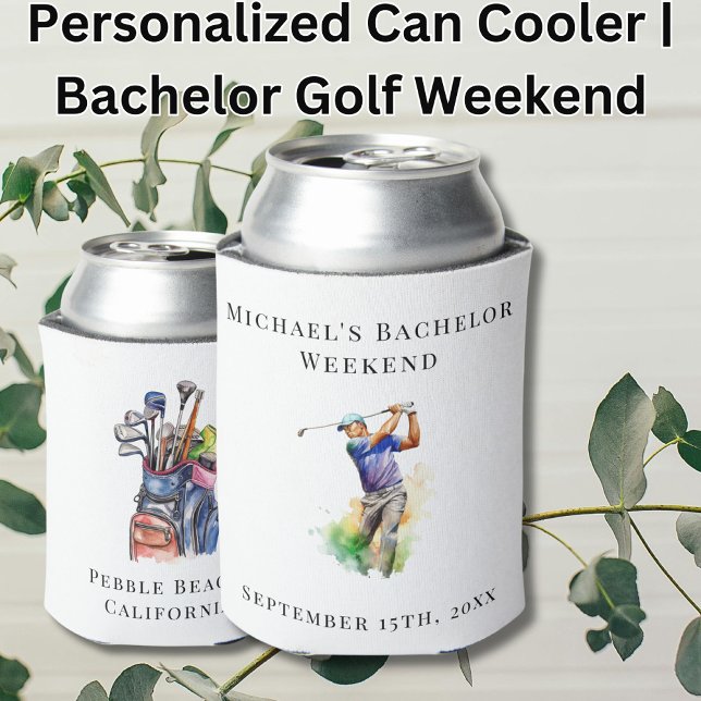 Personalised Can Cooler | Bachelor Golf Weekend (Creator Uploaded)