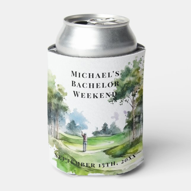 Personalised Can Cooler | Bachelor Golf Weekend (Can Front)