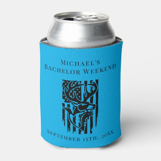 Personalised Can Cooler | Bachelor Hunting Weekend (Can Front)