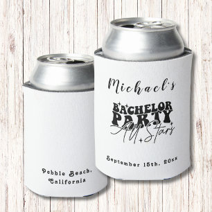 Personalised Can Cooler   Bachelor Party All Stars