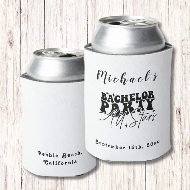 Personalised Can Cooler | Bachelor Party All Stars (Creator Uploaded)