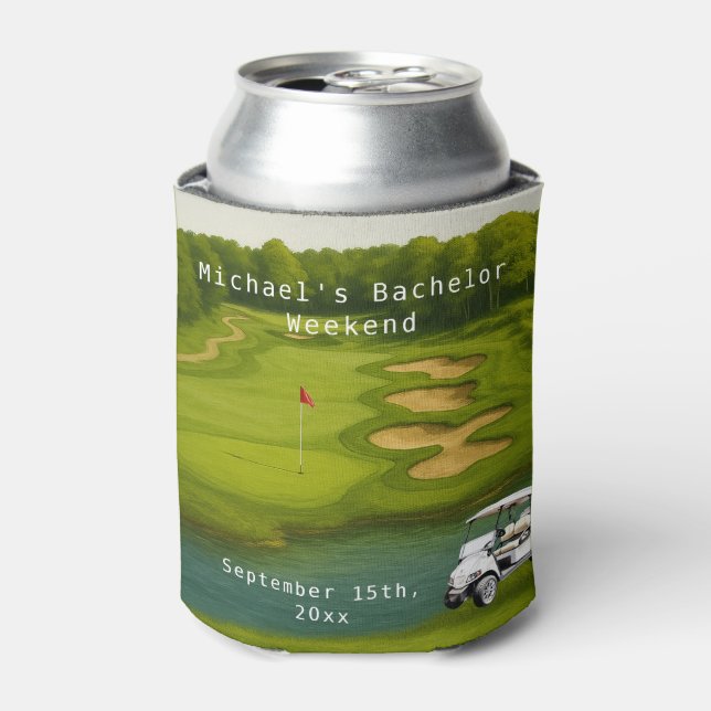 Personalised Can Cooler | Golf Bachelor Party (Can Front)