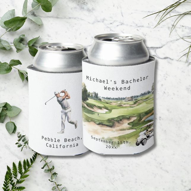 Personalised Can Cooler | Golf Bachelor Party (Creator Uploaded)