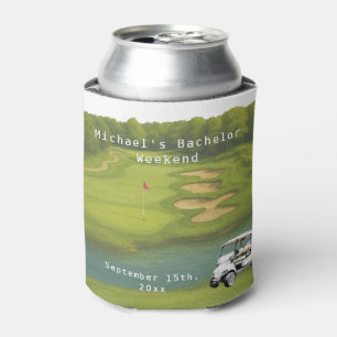 Personalised Can Cooler   Golf Bachelor Party