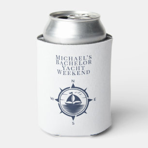 Personalised Can Cooler   Nautical Bachelor Party