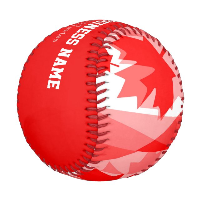 Personalised Canadian Baseball (Angled)