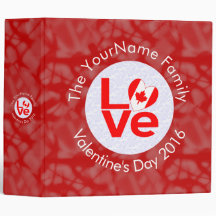Personalised Canadian Red LOVE Flag