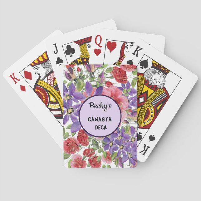 Personalised Canasta Deck Playing Cards (Back)