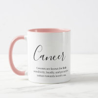 "Personalised Cancer Zodiac sign Name and quality"