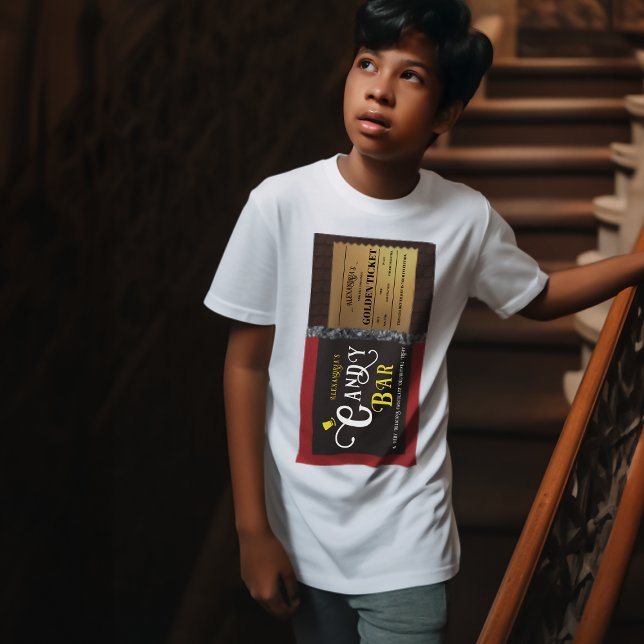 Personalised Candy Bar Golden Ticket T-Shirt (Creator Uploaded)