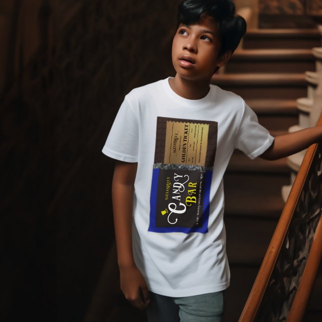 Personalised Candy Bar Golden Ticket T-Shirt (Creator Uploaded)